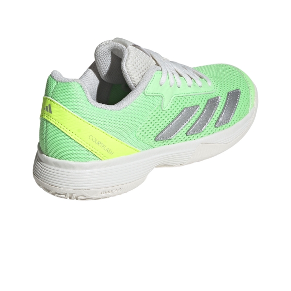 adidas Courtflash Niños - Pure Teal/Silver Metallic/Lucid Lemon