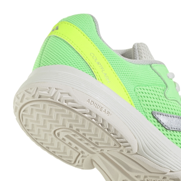 adidas Courtflash Niños - Pure Teal/Silver Metallic/Lucid Lemon