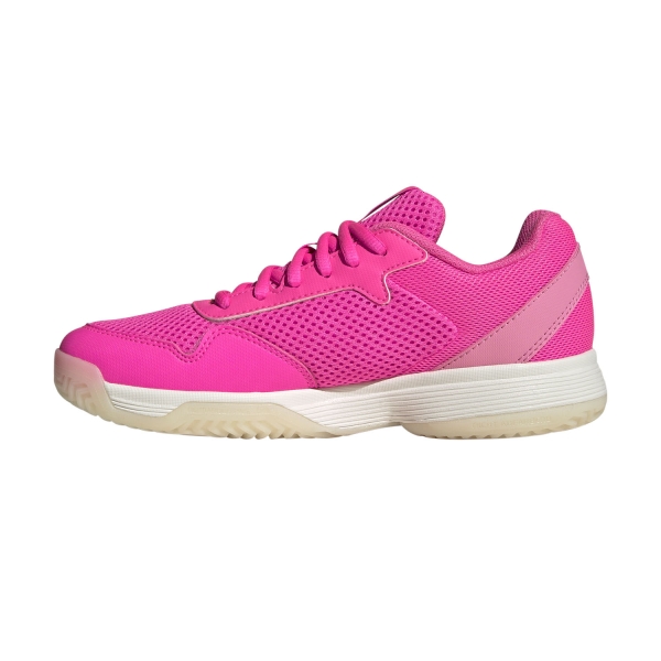 adidas Courtflash Bambini - Lucid Pink/Silver Metallic/Bliss Pink