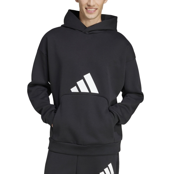 Men's Tennis Shirts and Hoodies adidas Future Icons Three Bar Logo Hoodie  Black JI8769