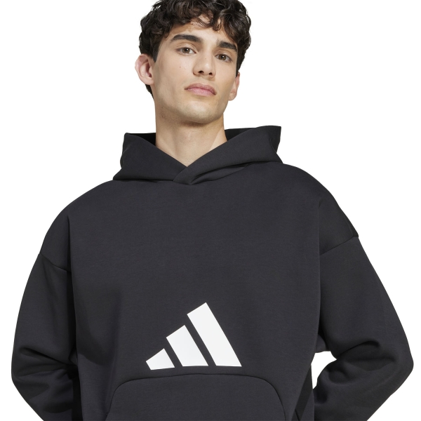 adidas Future Icons Three Bar Logo Felpa - Black