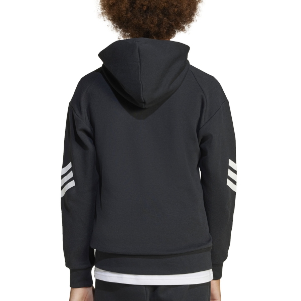 adidas Future Icons Three Stripes Hoodie Junior - Black/White