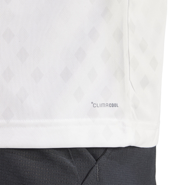 adidas Club Climacool Graphic T-Shirt - White/Dash Grey