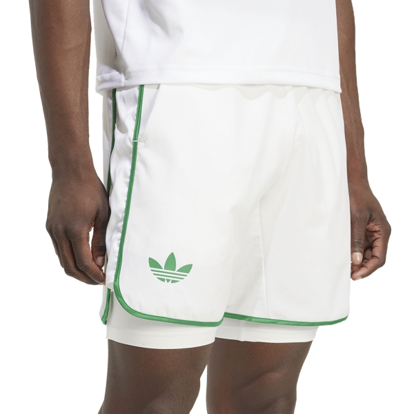 Pantalones Cortos Tenis Hombre adidas Climacool Logo 7in Shorts  White JN0786