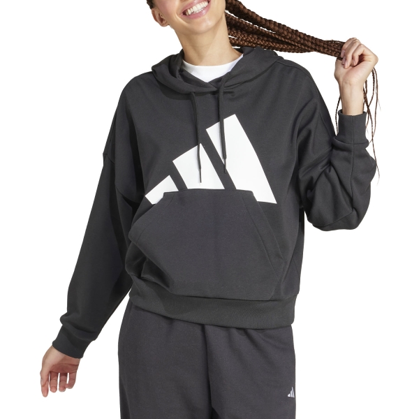 Women's Tennis Shirts and Hoodies adidas Essentials Hoodie  Black/White JN1845