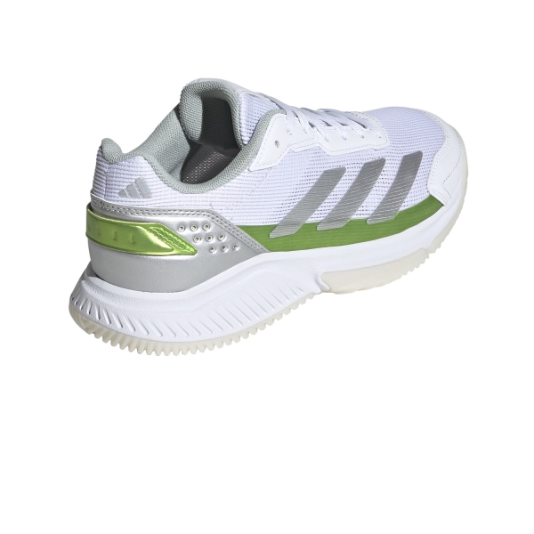 adidas Courtquick Padel - FTWR White/Silver Metallic/Lucid Lemon