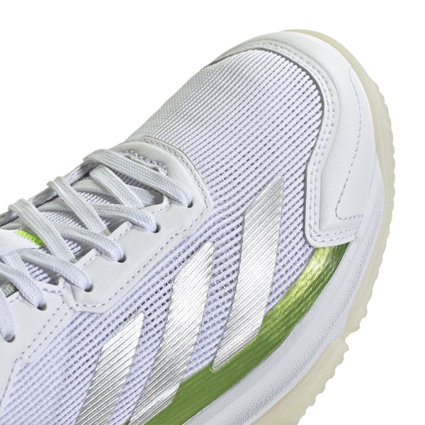 adidas Courtquick Padel - FTWR White/Silver Metallic/Lucid Lemon