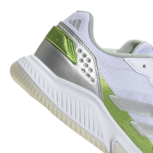 adidas Courtquick Padel - FTWR White/Silver Metallic/Lucid Lemon
