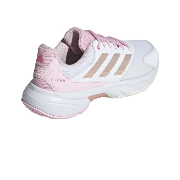 adidas Courtjam Control 3 - FTWR White/Silver Metallic/Lucid Pink