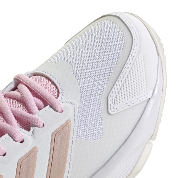 adidas Courtjam Control 3 - FTWR White/Silver Metallic/Lucid Pink