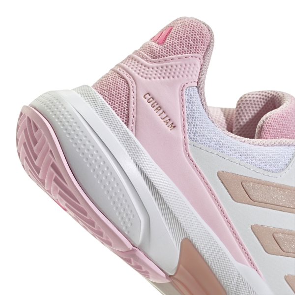 adidas Courtjam Control 3 - FTWR White/Silver Metallic/Lucid Pink