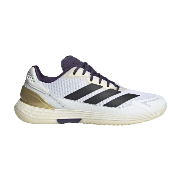 Scarpe Tennis Uomo adidas Defiant Speed 2  FTWR White/Core Black/Aurora Plum JR2008