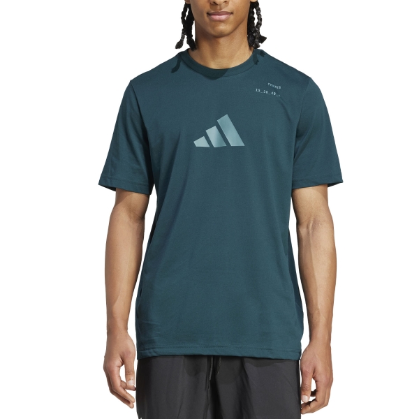 Men's Tennis Shirts adidas Category Graphic TShirt  Aurora Ivy JV8499