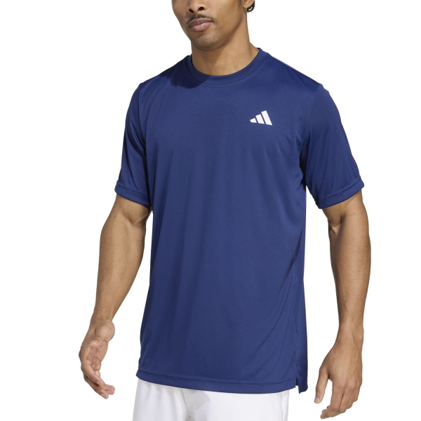Men's Tennis Shirts adidas Club Climacool Logo TShirt  Dark Blue JW5355
