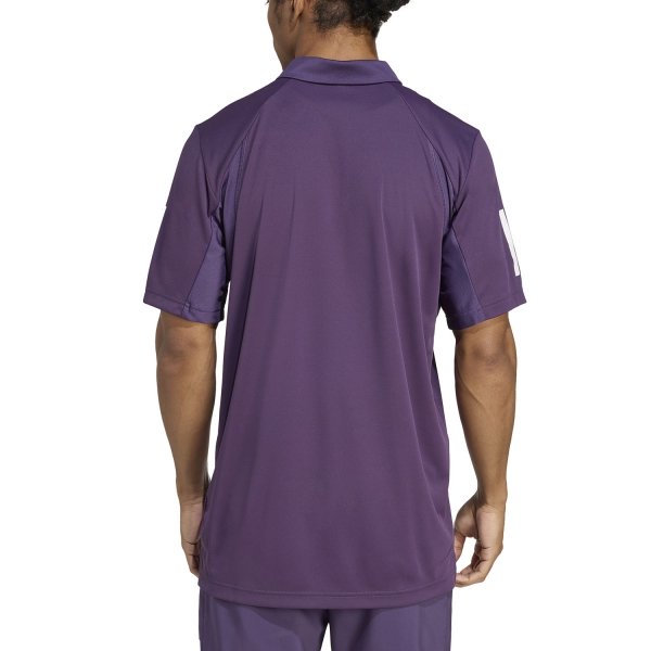 adidas 3 Stripes Club Polo - Aurora Plum