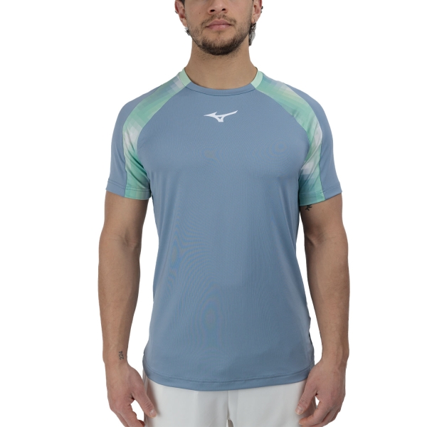 Maglietta Tennis Uomo Mizuno Frontier Shadow Maglietta  Citadel 62GAC00202