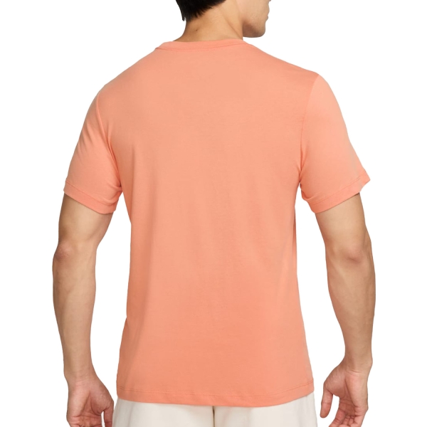 Nike Dri-FIT Court Logo Maglietta - Apricot Agate/White