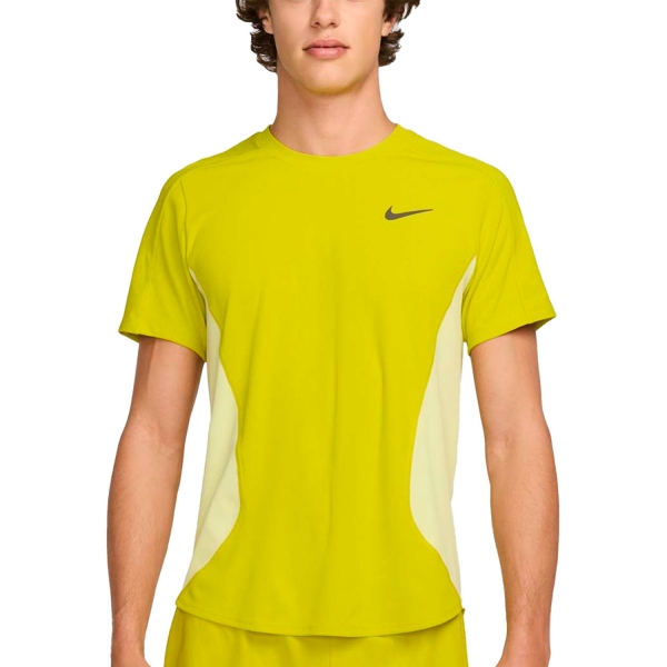 Maglietta Tennis Uomo Nike Slam Maglietta  High Voltage/Luminous Green/Medium Ash FZ6857344