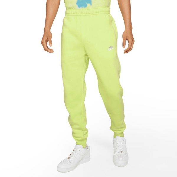 Men's Tennis Pants and Tights Nike Sportswear Club Pants  Light Lemon Twist/White BV2671736