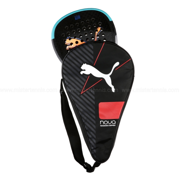 Puma Nova Elite HYB 2025 Padel - Black/Heat Fire/Safe Lake