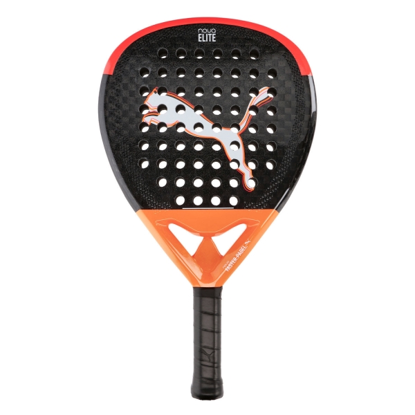Puma Nova Elite Padel Racket Puma Nova Elite PWR 2025 Racket  Black/Heat Fire/White 04904501