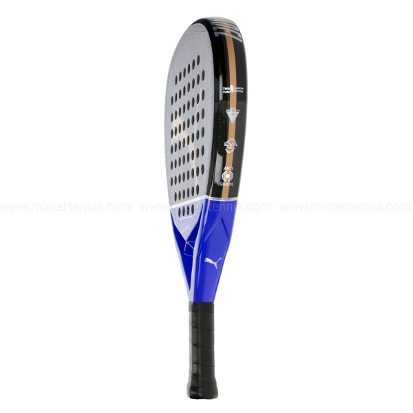 Puma Nova Pro Momo Padel - White/Black/Safe Lake/Vivid Blue/Gold