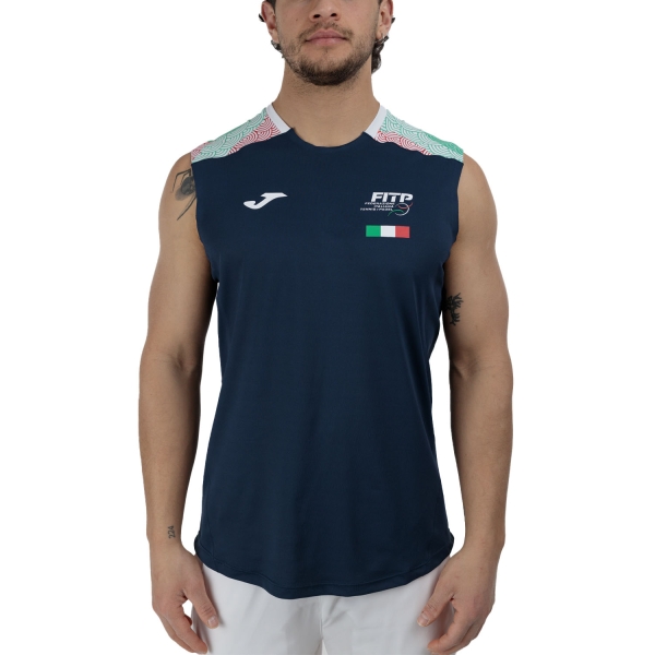 Maglietta Tennis Uomo Joma FITP Logo Canotta  Navy SW10603C0203