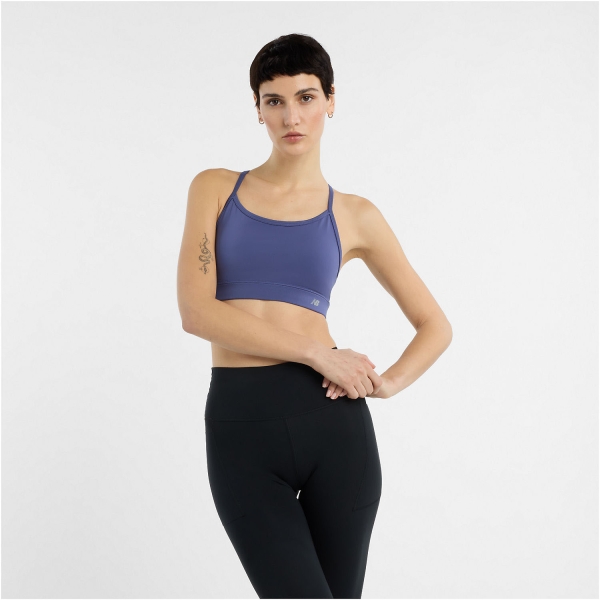 New Balance Essential Logo Reggiseno Sportivo - Dream State