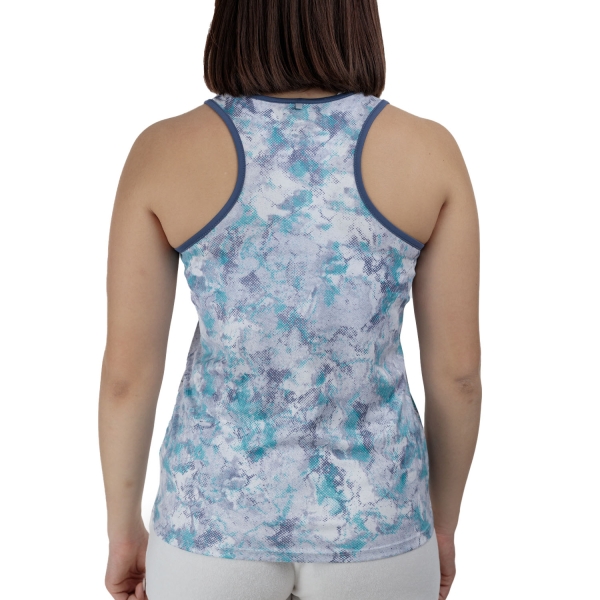 Fila Elva Tank - White Alyssum Print/Capri Breeze Comb