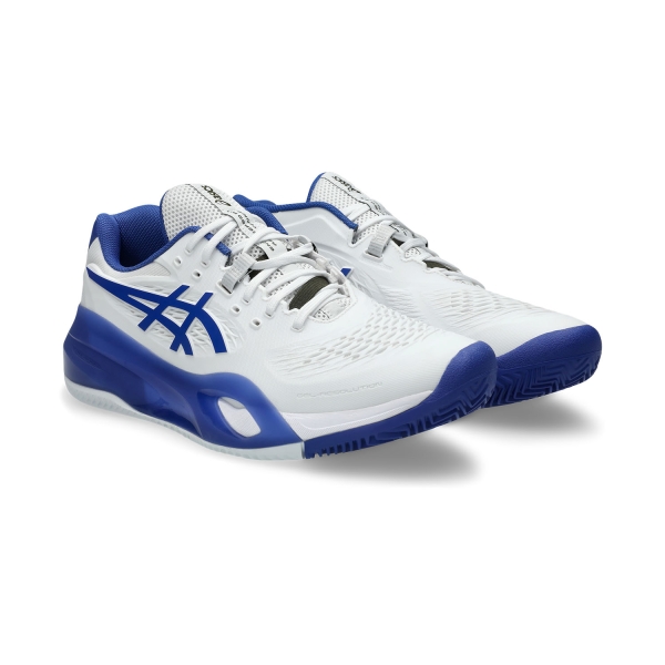 Asics Gel Resolution X Clay - White/Dark Cobalt