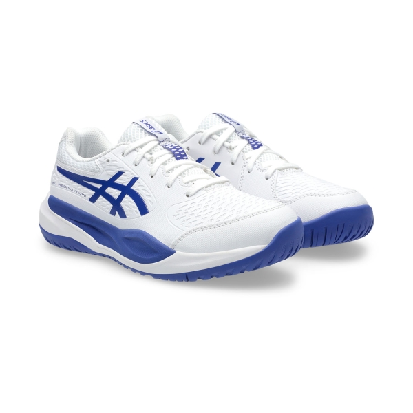 Asics Gel Resolution X GS Bambini - White/Dark Cobalt