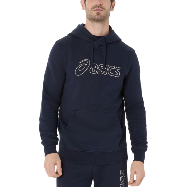 Men's Tennis Shirts and Hoodies Asics Logo OTH Hoodie  Midnight/Birch 2031E187404