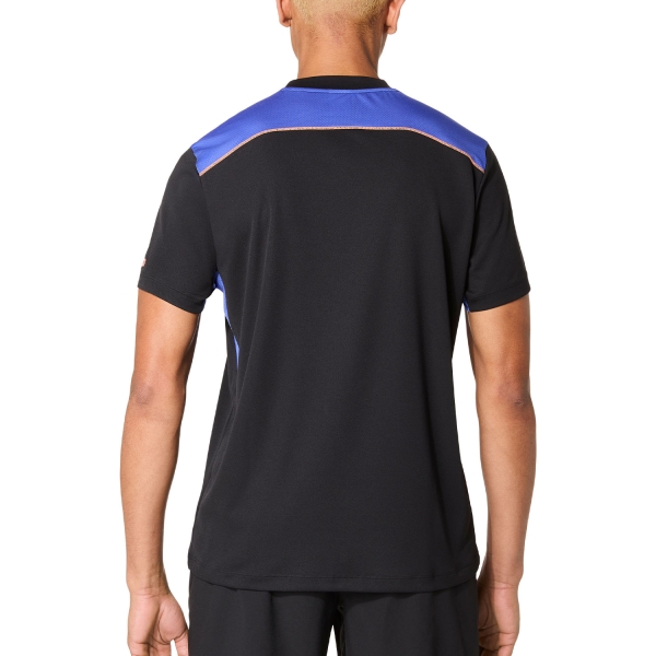 ASICS Court Logo Maglietta - Performance Black/Dark Cobalt