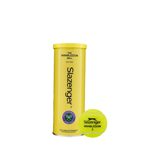 Slazenger Tennis Balls Slazenger Wimbledon  3 Ball Can 340971