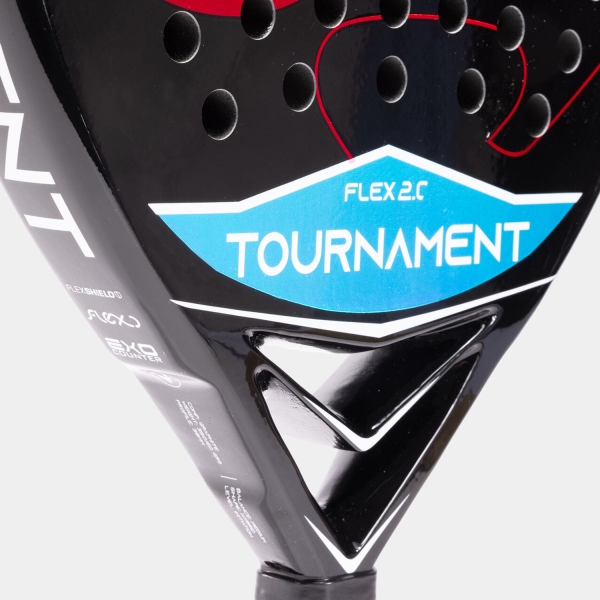Joma Tournament Flex 2.0 Padel - Black/Red