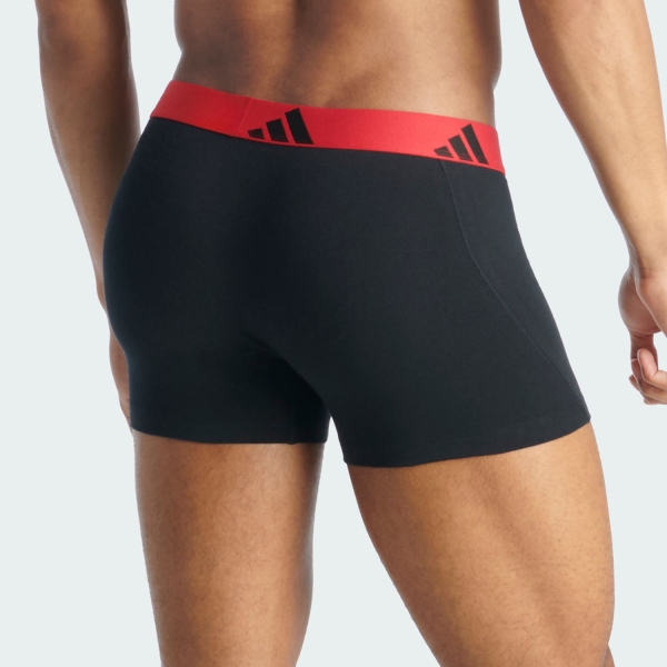 adidas Active Flex Logo x 3 Boxer - Blue/Red/Green