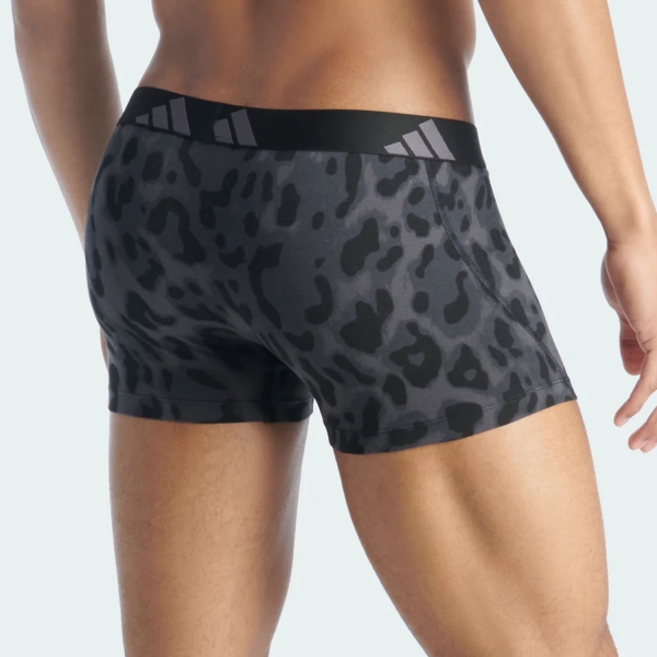 adidas Active Flex Logo x 3 Boxer - Anthracite/Spotted/Black