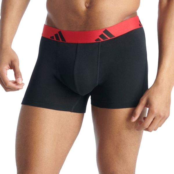 Tennis Men's Underwear adidas Active Flex x 2 Boxer  Blue/Black/Red 4AM003902M2