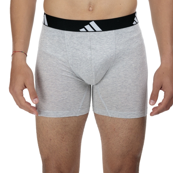 Intimo tecnico Uomo adidas Active Flex x 3 Boxer  White/Grey/Black 4AM004917M1
