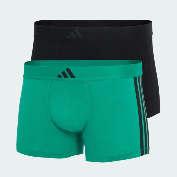 adidas Active Flex 3 Stripes x 2 Boxer - Black/Green