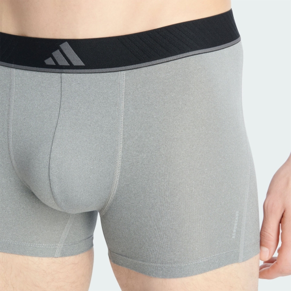 adidas Active Micro Flex x 3 Boxer - Black/Heather Grey/Black Sand