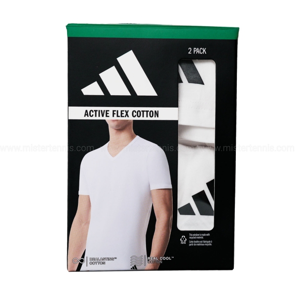 adidas Active Flex Logo x 2 Maglietta - White