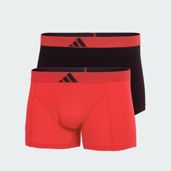 adidas Active Flex Logo x 2 Boxer - Black/Red