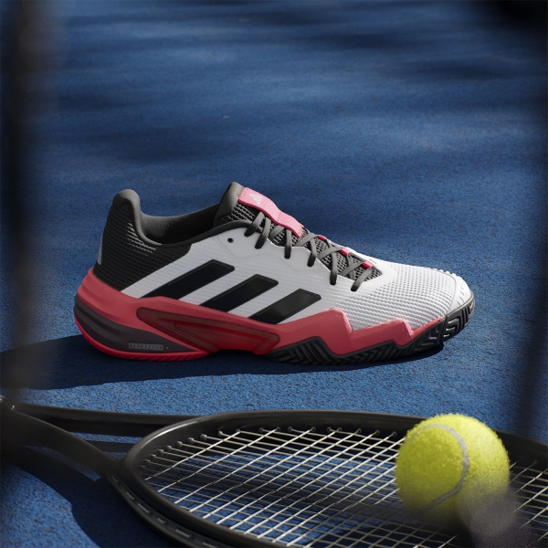adidas Barricade 13 - Cloud White/Core Black/Lucid Red