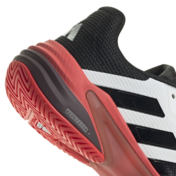 adidas Barricade 13 - Cloud White/Core Black/Lucid Red