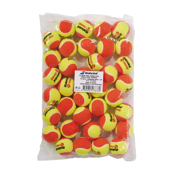 Palline Tennis Babolat Babolat Orange  Sacco da 36 Palline 511004