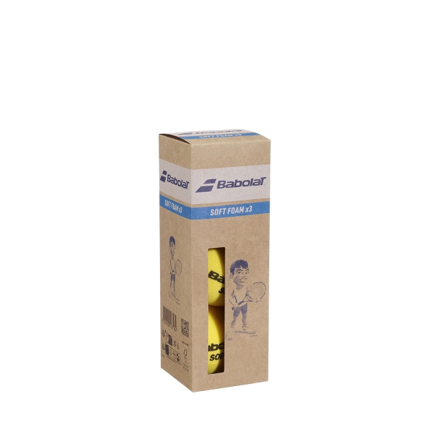 Babolat Soft Foam  Paquete de 3 Pelotas 501110113