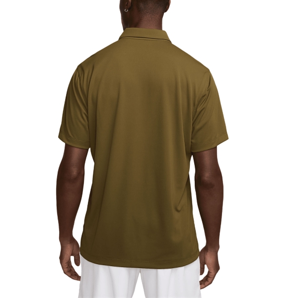 Nike Dri-FIT Solid Logo Polo - Olive Flak/White