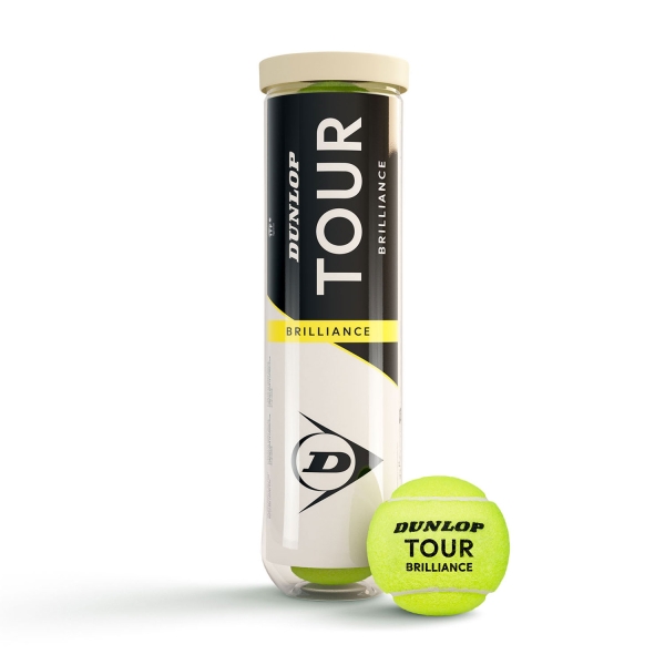 Palline Tennis Dunlop Dunlop Tour Brilliance  Tubo da 4 Palline 601621