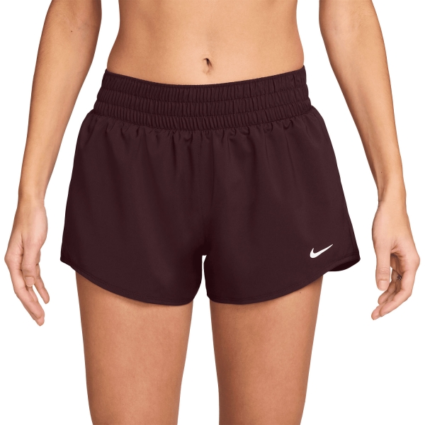 Skirts, Shorts & Skorts Nike One 3in Shorts  Burgundy Crush/Reflective Silver DX6010652